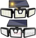 LAMPA SOLARNA Z CZUJNIKIEM ZMIERZCHU RUCHU ZEWNĘTRZNA OGRODOWA GARAŻOWA LED