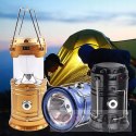 TOURISTISCHE CAMPINGLAMPE SOLAR LED WIEDERAUFLADBARE LAMPE USB POWERBANK