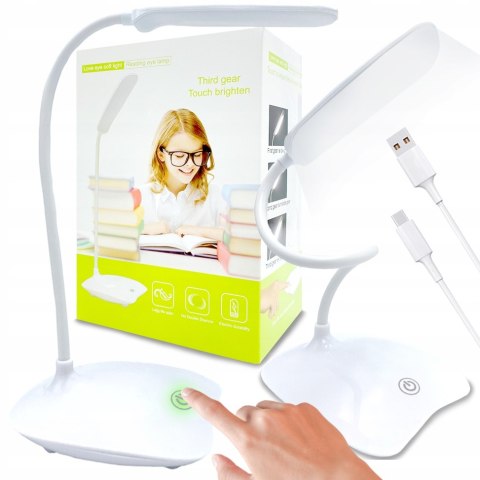 Led-schreibtischlampe, flexible touch-touch-nachtlampe fur die schule