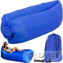 LAZY BAG AIR SOFA BED CHAIR AIR MATTRESS 190X70 CM SOFA NAVY BLUE