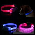 LED LIGHTING COLLAR 3 MODES FOR DOG AND CAT ADJUSTABLE VARIOUS COLORS FOR LEASH