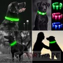 HALSBAND MIT LED-BELEUCHTUNG, 3 MODI FÜR HUNDE UND KATZEN, VERSTELLBAR, VERSCHIEDENE FARBEN FÜR DIE LEINE