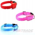 LED LIGHTING COLLAR 3 MODES FOR DOG AND CAT ADJUSTABLE VARIOUS COLORS FOR LEASH