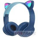 CHILDREN'S WIRELESS EARS LED GLOWING BLUETOOTH HEADPHONES WITH MICROPHONE