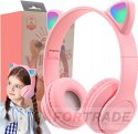 CHILDREN'S WIRELESS EARS LED GLOWING BLUETOOTH HEADPHONES WITH MICROPHONE