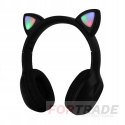 CHILDREN'S WIRELESS EARS LED GLOWING BLUETOOTH HEADPHONES WITH MICROPHONE