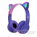 CHILDREN'S WIRELESS EARS LED GLOWING BLUETOOTH HEADPHONES WITH MICROPHONE