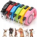 STRONG AUTOMATIC LEASH FOR DOG AND CAT 5M WITH LOCKABLE UP TO 15KG REWELLED LEASH