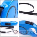 STRONG AUTOMATIC LEASH FOR DOG AND CAT 5M WITH LOCKABLE UP TO 15KG REWELLED LEASH