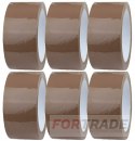 BROWN ACRYLIC ADHESIVE PACKING TAPE FOR PACKING CARTONS 36 PCS TAPE