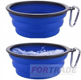 TOURIST FOLDABLE BOWL FOR DOG AND CAT WITH CARABINER 0.35 L