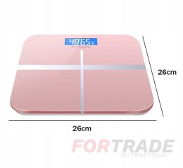 BATHROOM SCALE ELECTRONIC GLASS PRECISION SLIM UP TO 180KG 33CM LCD USB