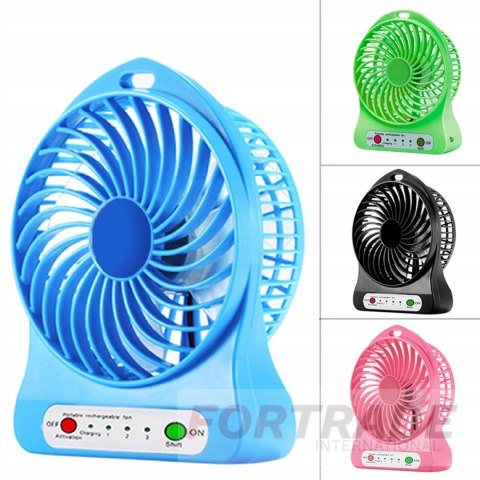 PORTABLE MINI DESK FAN FOR USB, BATTERY MAINS