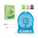 PORTABLE MINI DESK FAN FOR USB, BATTERY MAINS