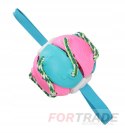 INTERACTIVE TOY FOR DOGS FRISBEE FLYING BALL DISC TEETHER BALL