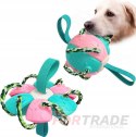 INTERACTIVE TOY FOR DOGS FRISBEE FLYING BALL DISC TEETHER BALL