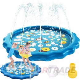 WATER TOY FOUNTAIN POOL GARDEN MAT SPINNER SHOWER TRAY WITH HOSE CONNECTOR