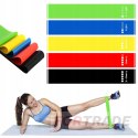 REHABILITATION EXERCISE RESISTANCE BANDS FITNESS TAPE 5 COLORFUL PIECES