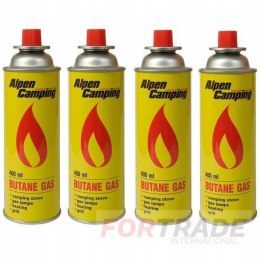 GAS CARTRIDGE GAS CARTRIDGE FOR ALPEN CAMPING COOKER BURNER X 4 PCS. CARTRIDGES