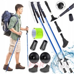 ANTISHOCK TREKKING POLES FOR MOUNTAIN WALKING NORDIC WALKING ALU POLES