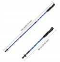 TREKKING POLES NORDIC WALKING POLES, ADJUSTABLE, TELESCOPIC, ALUMINUM