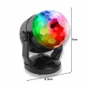 KULA DISCO PROJEKTOR DYSKOTEKOWY REFLEKTOR KOLOROWY RGB LED LASER Z PILOTEM