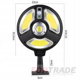 LAMPA LATARNIA LED SOLARNA ULICZNA 270LED + UCHWYT 270W 20000LM PILOT LAMPA