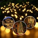 Solar christmas tree lights 100 led ww