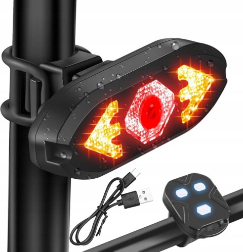 BLINKER FÜR FAHRRÄDER, ROLLER, HINTERE SIGNALISIERUNG, LED, BLINKER, FERNBEDIENUNG