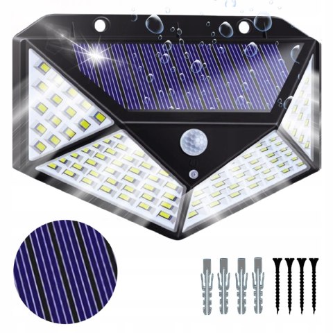 Solar lamp 100 led 4 sides