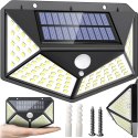 LAMPA ELEWACYJNA ŚCIENNA SOLARNA CZUJNIK RUCHU ELEWACYJNA KINKIET 100 LED