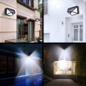 SOLAR FACADE WALL LAMP MOTION SENSOR FACADE WALL LAMP 100 LED