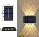 LAMPA SOLARNA LAMPKA KINKIET LAMPKI OGRODOWE CZUJNIK ZMIERZCHU NA ŚCIANĘ x2