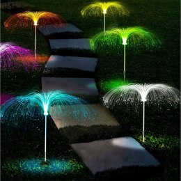 SOLAR-GARTENLAMPE FARBEN RGB JEDDUS 80 CM 2 STK