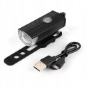 LAMPKA ROWEROWA LAMPKI LED PRZÓD TYŁ MOCNA LATARKA NA ROWER KIEROWNICĘ USB