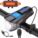 Bicycle lights set with counter