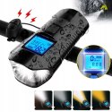 LED BICYCLE LAMP WITH COUNTER HORN FOR BIKE HANDLEBAR BELL USB