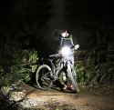 LED-FAHRRADLAMPE MIT ZÄHLER, HUPE, FAHRRADLENKER, USB-KLINGEL