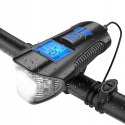 LED BICYCLE LAMP WITH COUNTER HORN FOR BIKE HANDLEBAR BELL USB