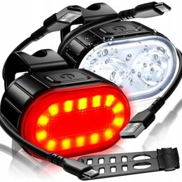 Bicycle lights set small round