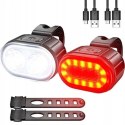 Bicycle lights set small round