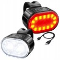 Bicycle lights set small round