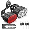 Bicycle lights set small round