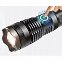 LATARKA TAKTYCZNA LED XHP90 ZOOM CREE MOCNA WOJSKOWA AKUMULATOROWA USB