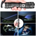 LATARKA TAKTYCZNA LED XHP90 ZOOM CREE MOCNA WOJSKOWA AKUMULATOROWA USB