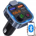 TRANSMITER FM BLUETOOTH MP3 BT AUDIO ŁADOWARKA 3X USB QC 3.0 RGB ADAPTER