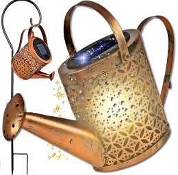 Solar garden lamp watering can