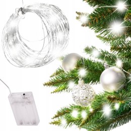 Weihnachtsbaumbeleuchtung, 50 led-draht, betrieben mit cw-batterien