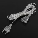 5m transparent lamp extension cord