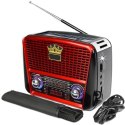 Radio kuchenne retro solar usb fw sd sieciowo-bateryjne przenośne